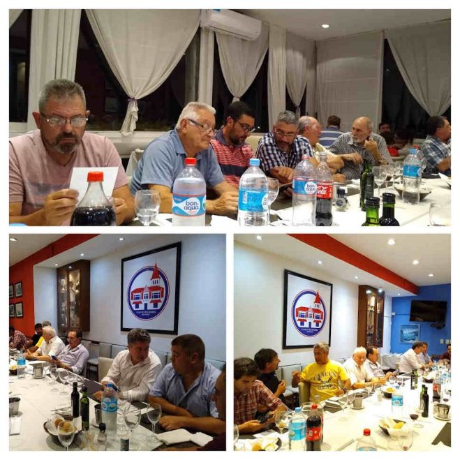 Recibimos a los clubes amigos en una cena de camaradería