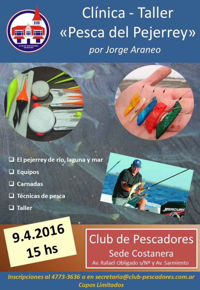 9/4 Clínica-Taller "La pesca del pejerrey"